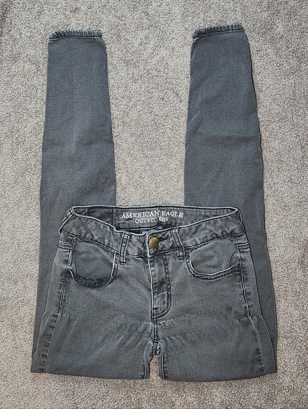 Black American Eagle Outfitters Low Rise Jeggings